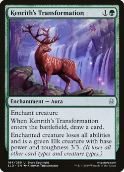 MTG Kenrith's Transformation ** Throne of Eldraine ** English (NM) - Image 1