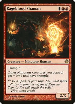1x Rageblood Shaman - NM English MTG - Theros - Image 1