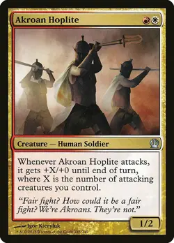1x Akroan Hoplite - NM English MTG - Theros - Image 1
