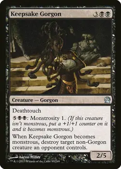 1x Keepsake Gorgon - NM English MTG - Theros - Image 1