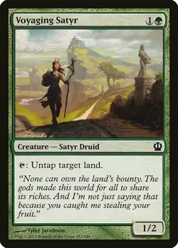 1x Voyaging Satyr - NM English MTG - Theros - Image 1