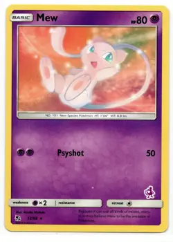 Pokemon NEW Mewtwo Stamped Mew Battle Academy Promo 32/68 Hidden Fates NM - Image 1