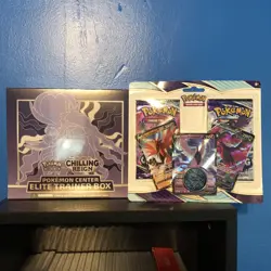 Pokemon Center Exclusive Chilling Reign ETB SEALED - Error ETB- + PC Double Pack - Image 1