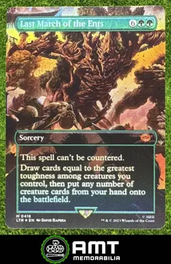 Last March of the Ents 2023 MTG Lord Rings Tales Foil Mythic Borderless Foil - Image 1
