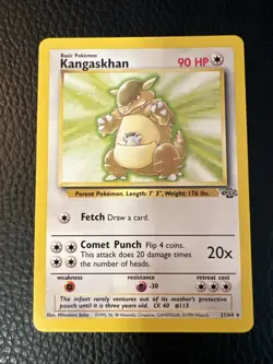 * Pokemon TCG Kangaskhan 21/64 Jungle WOTC Unlimited Regular Rare Vintage NM - Image 1