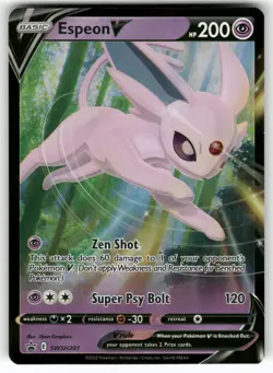 Espeon V SWSH201 Holo Promo Sword & Shield Promo Pokemon Holo Near Mint - Image 1