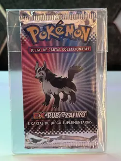 x1 Sealed Booster Pokemon VINTAGE EX Ruby & Sapphire (SPANISH) 2003 - Image 1