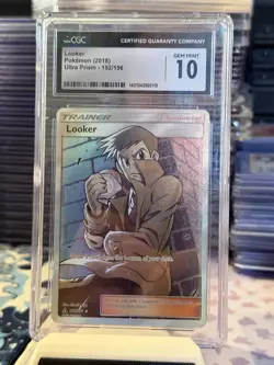 Looker Full Art Ultra Rare #152 - CGC GEM MINT 10 - SM Ultra Prism - Pokemon TCG - Image 1