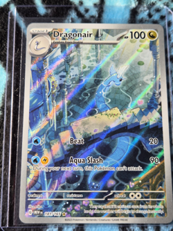 Pokemon Dragonair 181/165 Sv: Scarlet & Violet 151 Illustration Rare Holo 100HP - Image 1