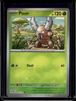 2025 Pokemon Prismatic Evolutions Pinsir Reverse Holo Poke Ball #003/131 - Image 1