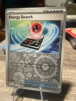 ENERGY SEARCH 172/198 Reverse Holo Pokemon Card 2023 - Image 1