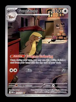 GUMSHOOS 153/132 ILLUSTRATION RARE MEGA EVOLUTION POKEMON HOLO NM/M - Image 1