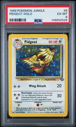 1999 POKEMON JUNGLE #8 PIDGEOT-HOLO PSA 6 - Image 1