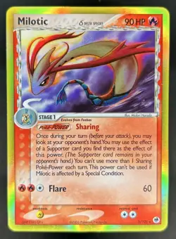 2006 Pokemon EX Dragon Frontiers Milotic Delta Species Reverse Holo #5/101 - Image 1
