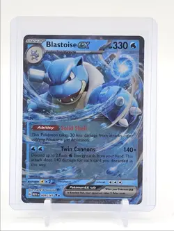 BLASTOISE EX 2023 POKEMON SCARLET & VIOLET 151 DOUBLE RARE A 009/165 Q1677 - Image 1