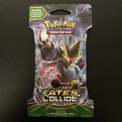 Pokemon TCG: Fates Collide Sleeved Booster Pack New Factory Sealed - Image 1
