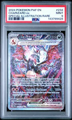 2024 POKEMON PAF EN-PALDEAN FATES SPECIAL ILLUSTRATION RARE CHARIZARD EX PSA 9 - Image 1