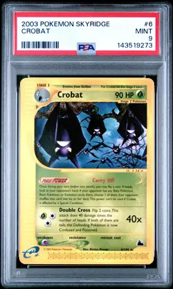 2003 POKEMON SKYRIDGE #6 CROBAT PSA 9 - Image 1