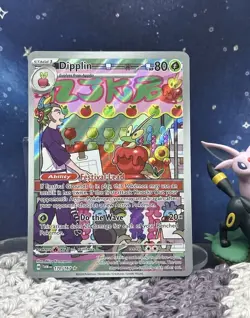 Pokemon TCG Dipplin 170/167 Twilight Masquerade Illustration Rare Holo NM - Image 1
