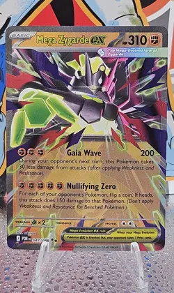 Mega Zygarde ex 047/088 Perfect Order Ultra Rare Pokemon TCG NM - Image 1