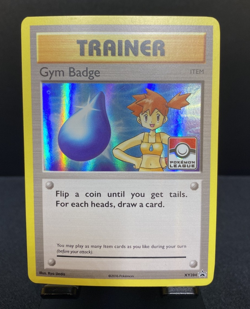 Gym Badge (Misty) XY204 2017 Pokemon League Exclusive Black Star Holo XY Promo - Image 1
