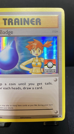 Gym Badge (Misty) XY204 2017 Pokemon League Exclusive Black Star Holo XY Promo - Image 3
