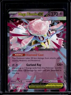 2025 Pokemon Phantasmal Flames Mega Diancie ex Double Rare #041/094 - Image 1