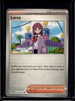 2025 Pokemon Prismatic Evolutions Lacey Reverse Holo Poke Ball #114/131 - Image 1