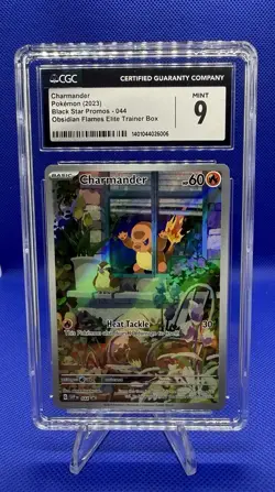 Pokemon TCG Charmander Obsidian Flames ETB Black Star Promo SVP 044 CGC 9 - Image 1