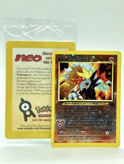 💎 MINT FACTORY SEALED 🔥 Black Star Promo Entei 34 🔥 Vintage WoTC Pokemon - Image 1