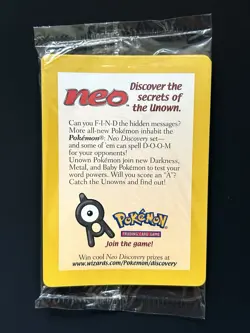 💎 MINT FACTORY SEALED 🔥 Black Star Promo Entei 34 🔥 Vintage WoTC Pokemon - Image 2