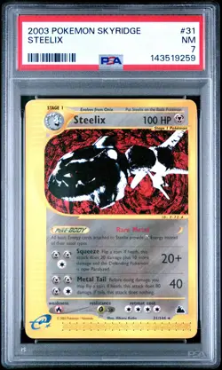 2003 POKEMON SKYRIDGE #31 STEELIX PSA 7 - Image 1
