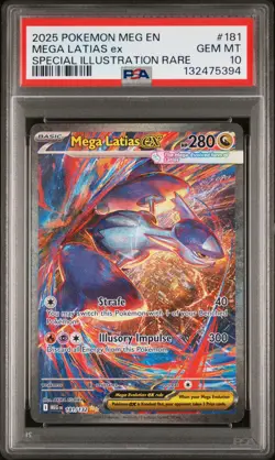 2025 POKEMON MEGA EVOLUTION SPECIAL ILLUSTRATION RARE MEGA LATIAS EX PSA 10 - Image 1