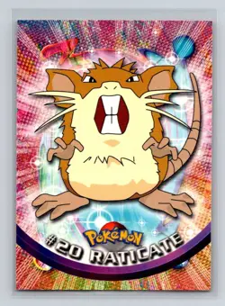 Raticate 1999 Topps Pokemon TV Card #20 NM - LP - Image 1