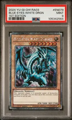 2024 YU-GI-OH! RA03-QUARTER CENTURY BONANZA 1ST ED BLUE-EYES WHITE DRAGON PSA 9 - Image 1