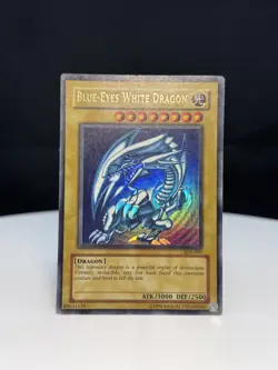 * BLUE-EYES WHITE DRAGON * 1ST EDITION HOLOGRAPHIC (ORIGINAL ART) YUGIOH! - Image 1