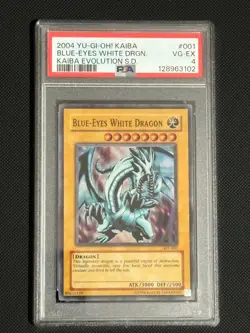 Blue-Eyes White Dragon 2004 PSA 4 - Image 1