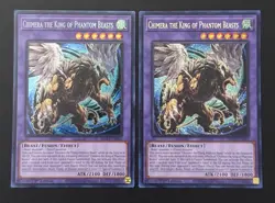 2024 YUGIOH MP24 SECRET RARE CHIMERA THE KING OF PHANTOM BEASTS X2 NM - Image 1