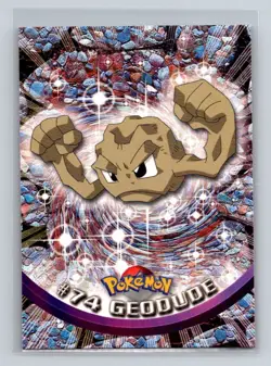 Geodude 1999 Topps Pokemon TV Card #74 NM - LP - Image 1