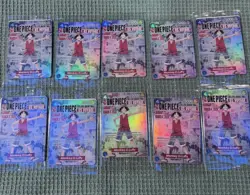 Ten (10) ONE PIECE Monkey D. Luffy US Voyage College Basketball Promo Cards New - Image 1