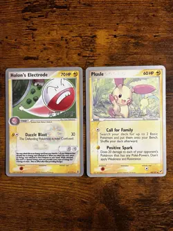 Pokemon 2006 Championship Cards Lot Plusle 44/107 NM & Holon’s Electrode LP - Image 2