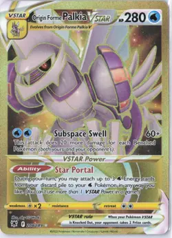 Pokemon TCG Origin Forme Palkia VSTAR Astral Radiance Secret Rare Card 208/189 - Image 1