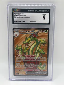 Pokemon TCG Hydrapple EX Stellar Crown Holo Ultra Rare Card 156/142 CGC 9 Gem - Image 1