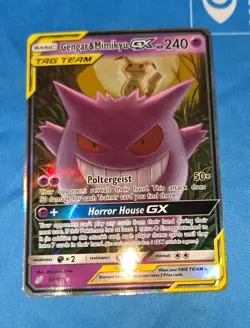 Pokemon TCG Gengar Mimikyu GX Team Up Card 53/181 NM/M Condition - Image 2