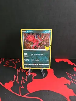 Pokemon Celebrations Yveltal Holo Rare Card 019/025 NM - Image 1