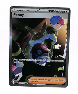 (b) Penny 239/091 Full Art Trainer Paldean Fates Pokemon Card NM/M - Image 1