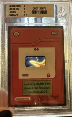 Pokemon: The Movie 2000 Authentic Film 35mm Frame Card by Topps Zapdos - Image 2