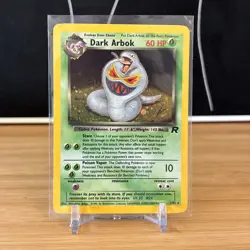 Dark Arbok 2/82 Holo Rare Team Rocket Year Error Card 1999-23000 light play - Image 1