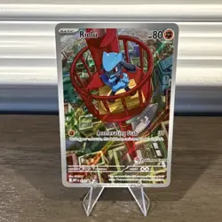 Pokemon Riolu 010 Promo Me: Mega Evolution Full Art Holo Card POKEMON CENTER! - Image 1