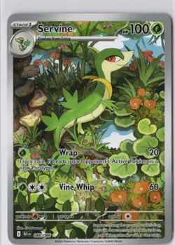 Servine Pokemon BLK Black Bolt IR Illustration Rare 088/086 NM Pokemon Card - Image 1
